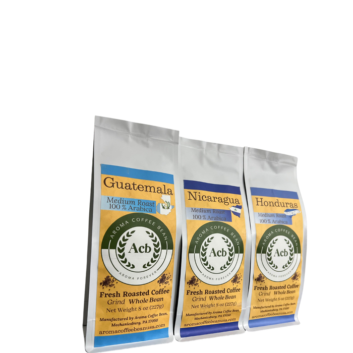 Central American Coffee 3 Variety Pack Whole Bean
