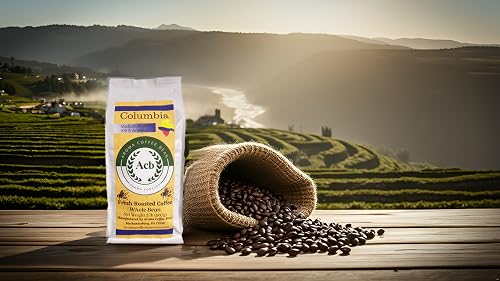 Colombia Coffee Medium Roast Whole Bean 2 lb Resealable Bag