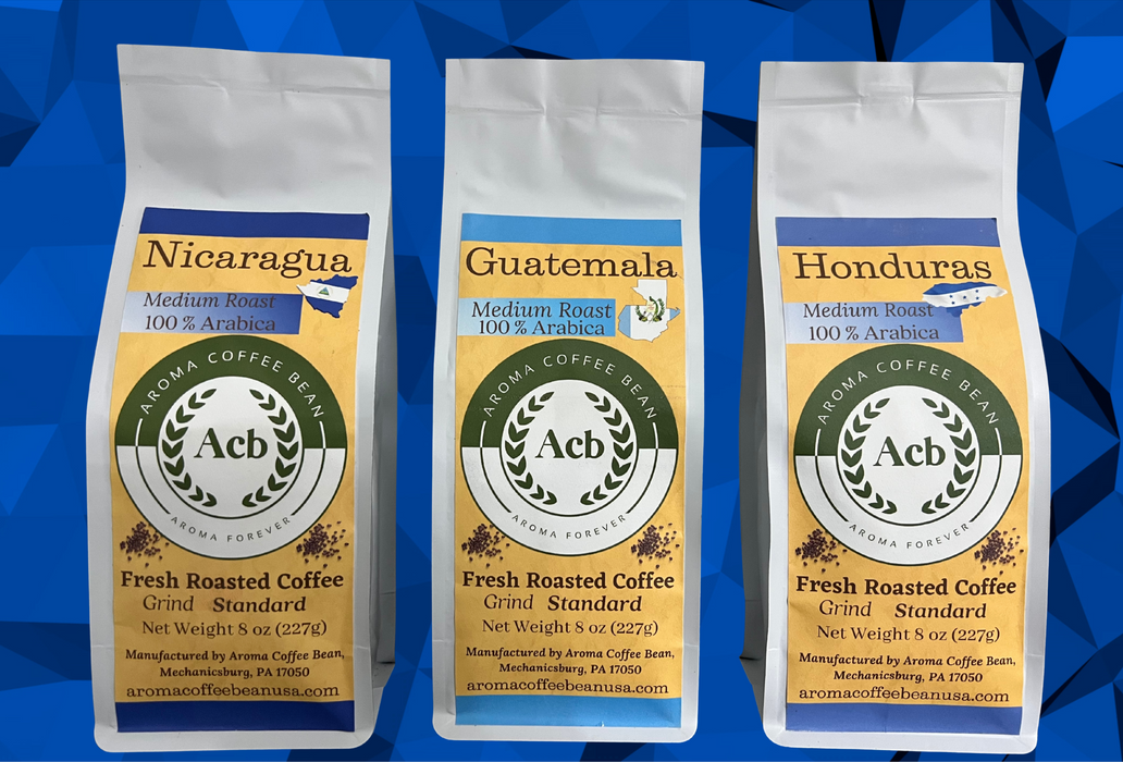 Central American Coffee 3 Variety Pack Ground Coffee