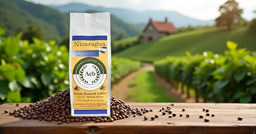 Nicaragua Coffee Medium Roast Whole Bean 8 oz