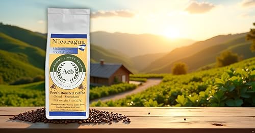 Nicaragua Coffee Medium Roast Ground Coffee 8 oz