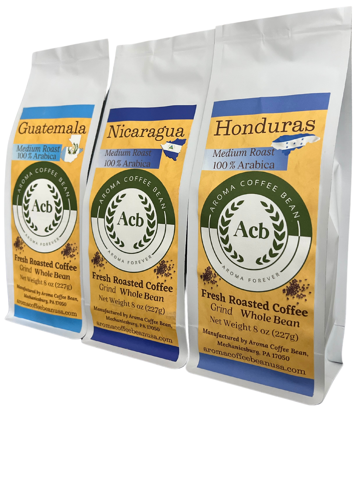 Central American Coffee 3 Variety Pack– Aroma Coffee Bean