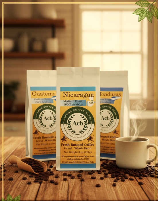 Central American Coffee 3 Variety Pack Whole Bean