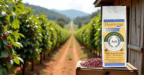 Honduras Coffee Medium Roast Whole Bean 8 oz