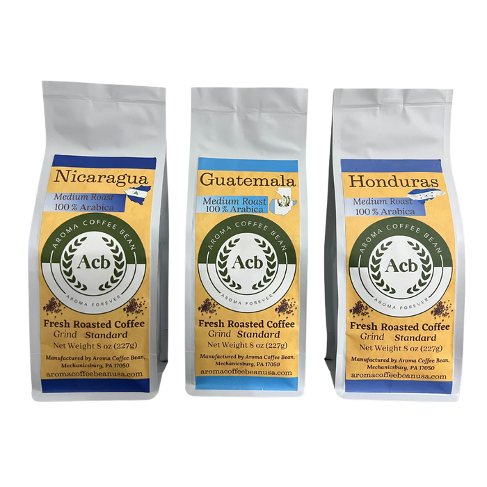 Central American Coffee 3 Variety Pack Ground Coffee