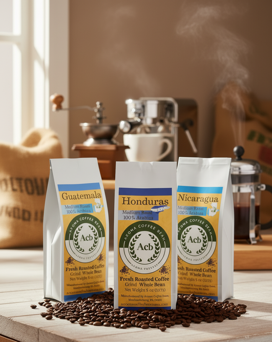 Central American Coffee 3 Variety Pack Whole Bean