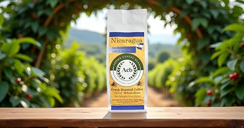 Nicaragua Coffee Medium Roast Whole Bean 8 oz