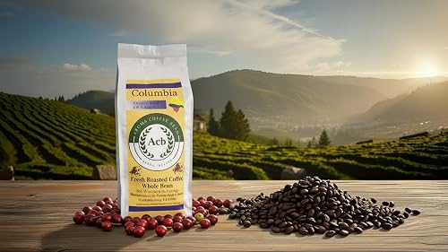 Colombia Coffee Medium Roast Whole Bean 2 lb Resealable Bag