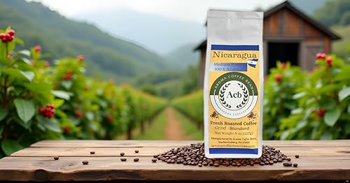 Nicaragua Coffee Medium Roast Ground Coffee 8 oz