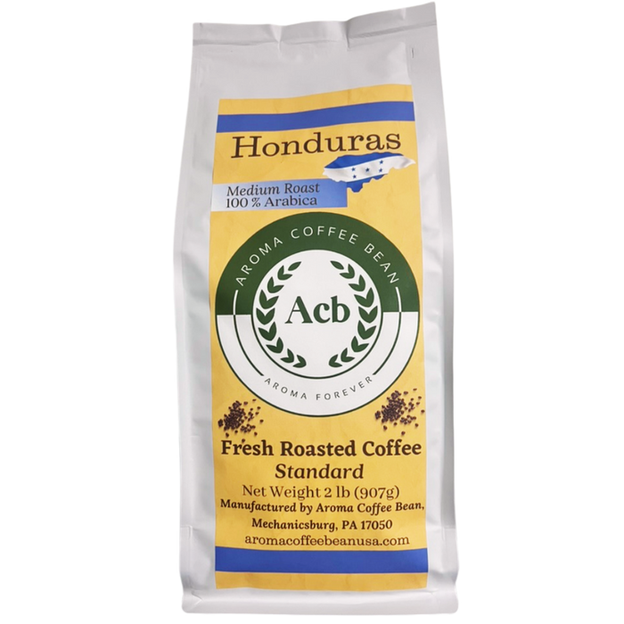 Honduras Coffee Medium Roast Ground Coffee 2 lb Resealable Bag