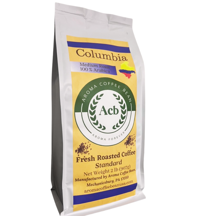 Colombia Coffee Medium Roast Ground Coffee 2 lb Resealable Bag